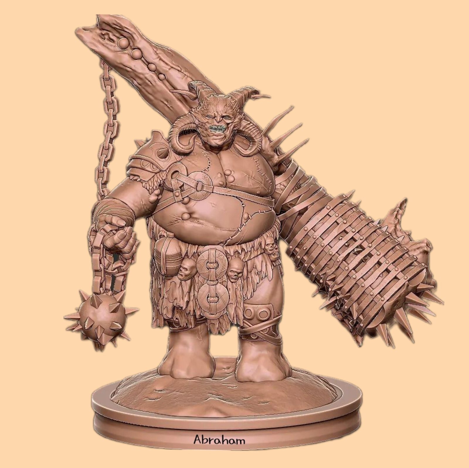 Abraham — Ogre Warlord — 3D Printing & Collectibles by Hart DZigns